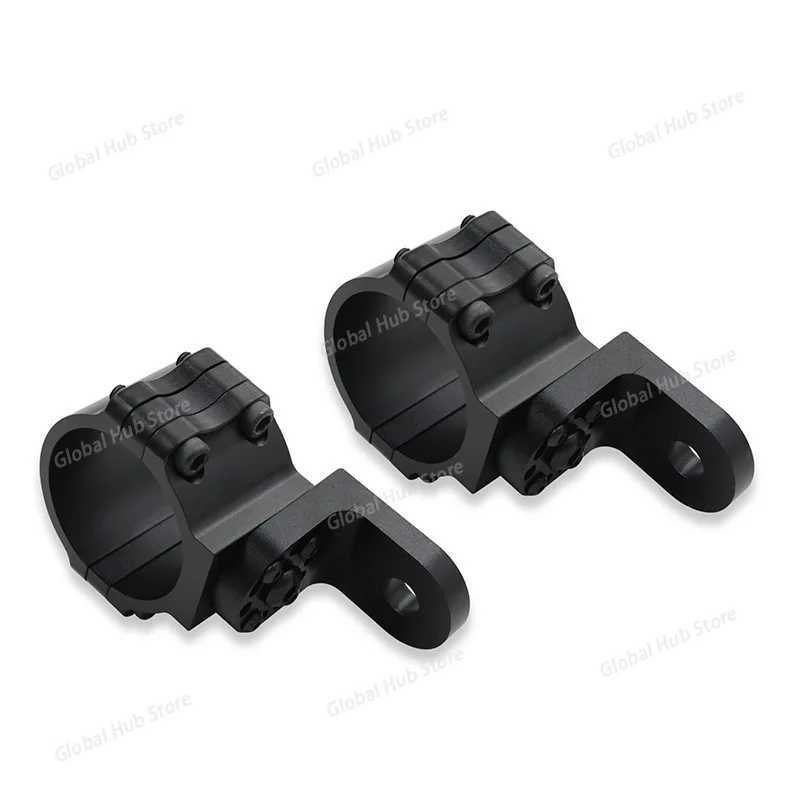 2 Heavy-Duty Adjustable UTV Flagpole Mounts - Whip Light & Antenna Bracket, Fits 1.5 to 2 Inches (For Polaris Compatible)