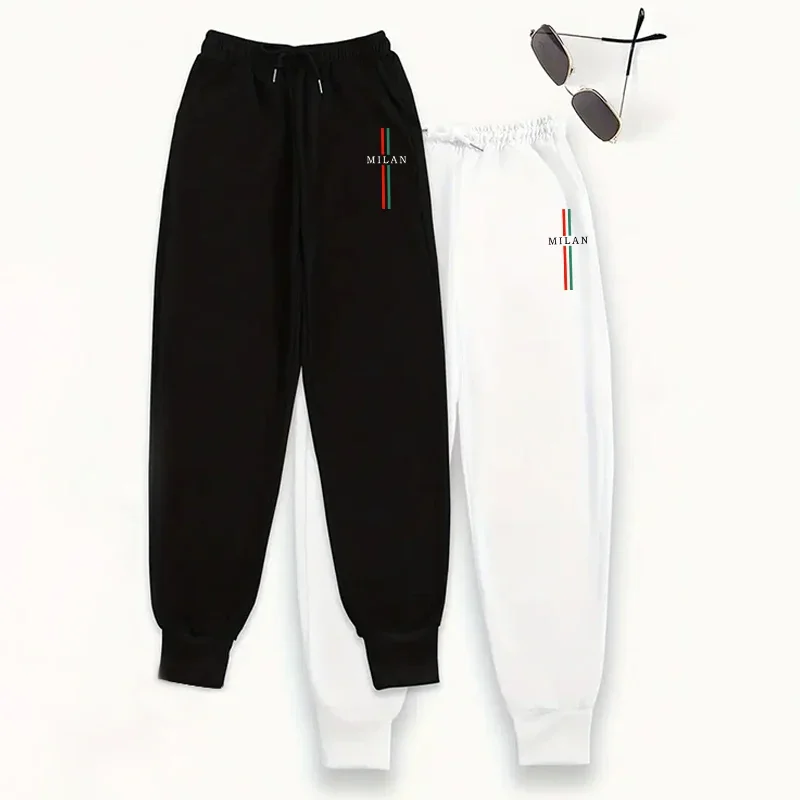 

2 Piece Set Womens Sweatpants Classic Jogging Pants Cozy Lounge Trousers 2025 Autumn Winter Home Daily Casual Wear Bottoms