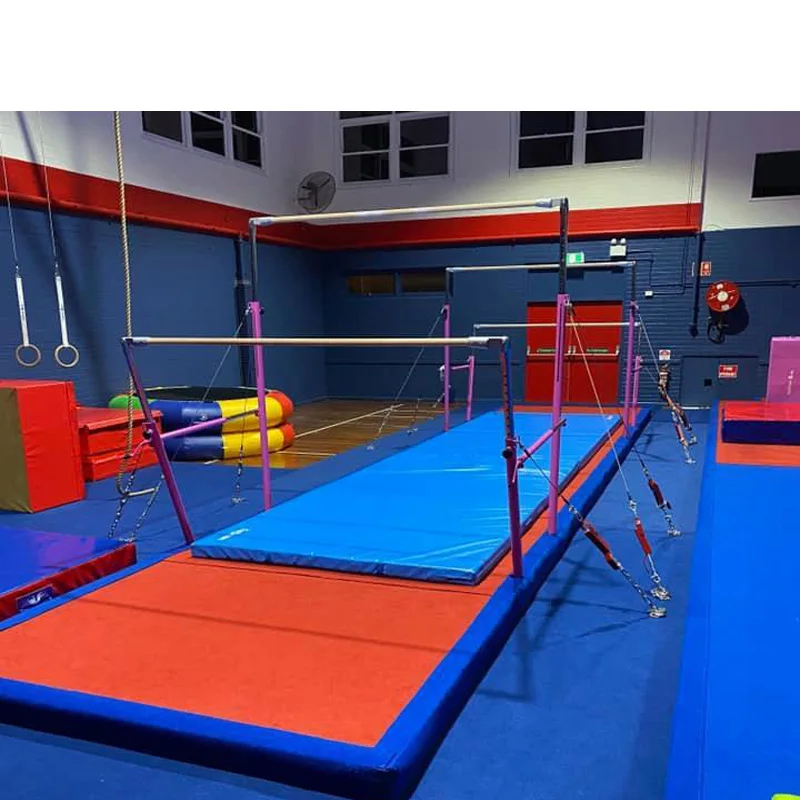 High Quality Gymnastic Equipment Pink Uneven Bar Uneven Parallel Bars for Training or Competition