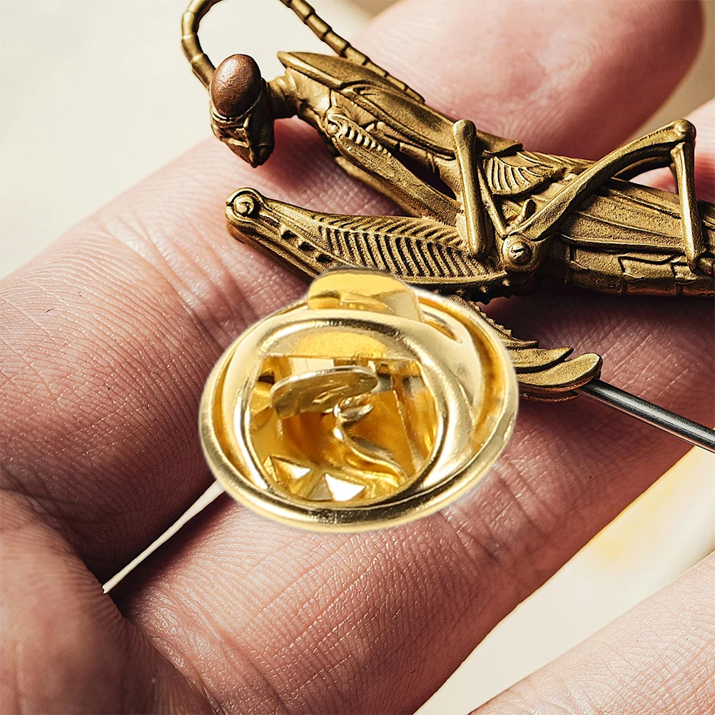 

60Set Butterfly Clutch Tie Tacks Pin Backs Locking Metal Pins Holder Lapel Badge Brooch Backings Name Tag Pin Holder Enamel Pins