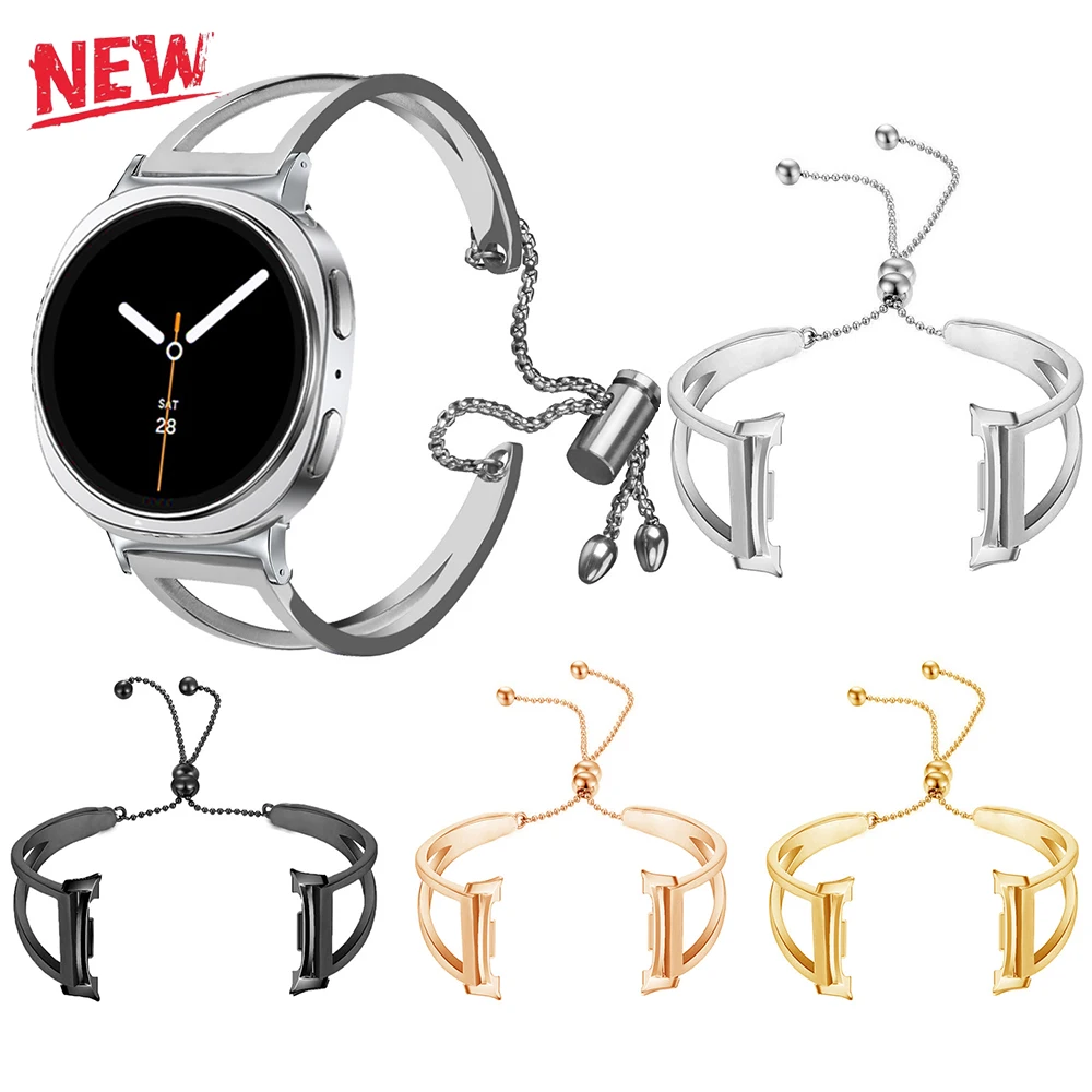 

Female Metal Band for Samsung Galaxy Watch 8 40mm 44mm Belt Stainless Steel Bracelet Correa Galaxy Watch 8 Classic Accessories