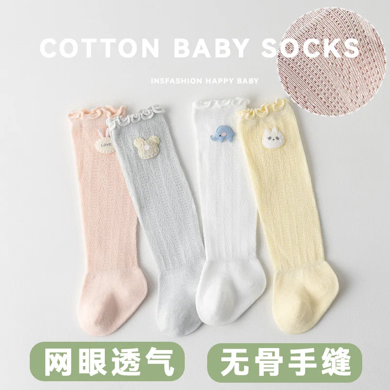 

New pantyhose baby girl Summer Comfort Soft Long Socks Thin Mesh Breathable Boneless sock pants infant girl newborn 신생아 0-1Y
