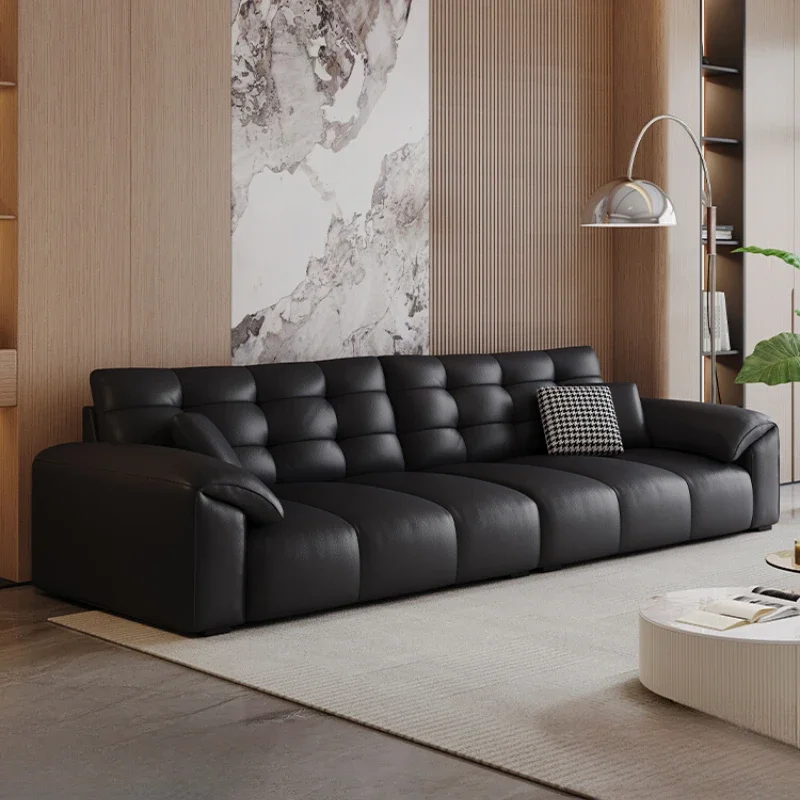 Elegant Living Room Sofa L Shape Minimalistic Chaise Lounge Lazy Puffs Sofa Sectional Nordic Lazy Meuble Salon Home Furniture