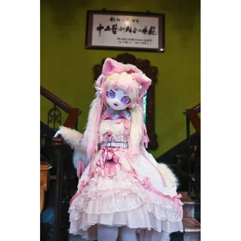 Kigurumi Base Mask Fursuit Mask Resin Cosplay Beast Skull Little Dull Girl