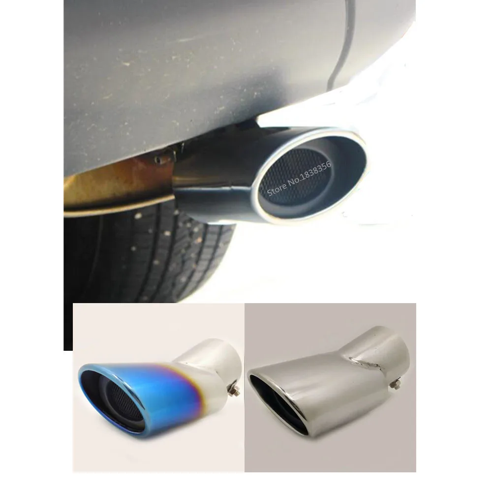 لميتسوبيشي أوتلاندر 2016 2017 2018 2019 2020 كاتم صوت السيارة الخارجي نهاية الأنابيب المخرج مخصص الفولاذ المقاوم للصدأ العادم تلميح الذيل