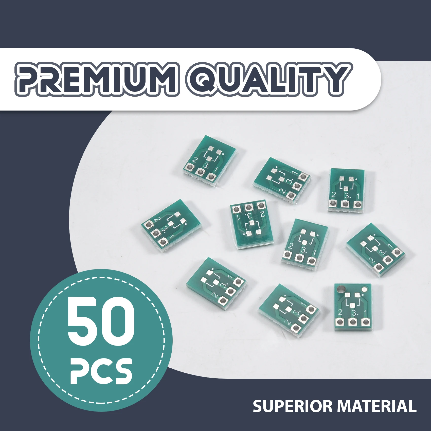 [T73C] 50Pcs SOT23 to DIP3 Adapter PCB Board SMD IC Converter Socket for SOT23-3 SIP3 DIY Electronic Prototyping
