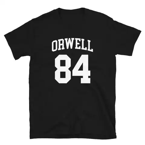 Orwell 조지 클래식 북 1984 운동 셔츠, 재미있는 티, 문학 팬에게 적합, 84 Best5 Orwell 조지 클래식 북 1984 운동 셔츠, 재미있는 티, 문학 팬에게 적합, 84 Best5