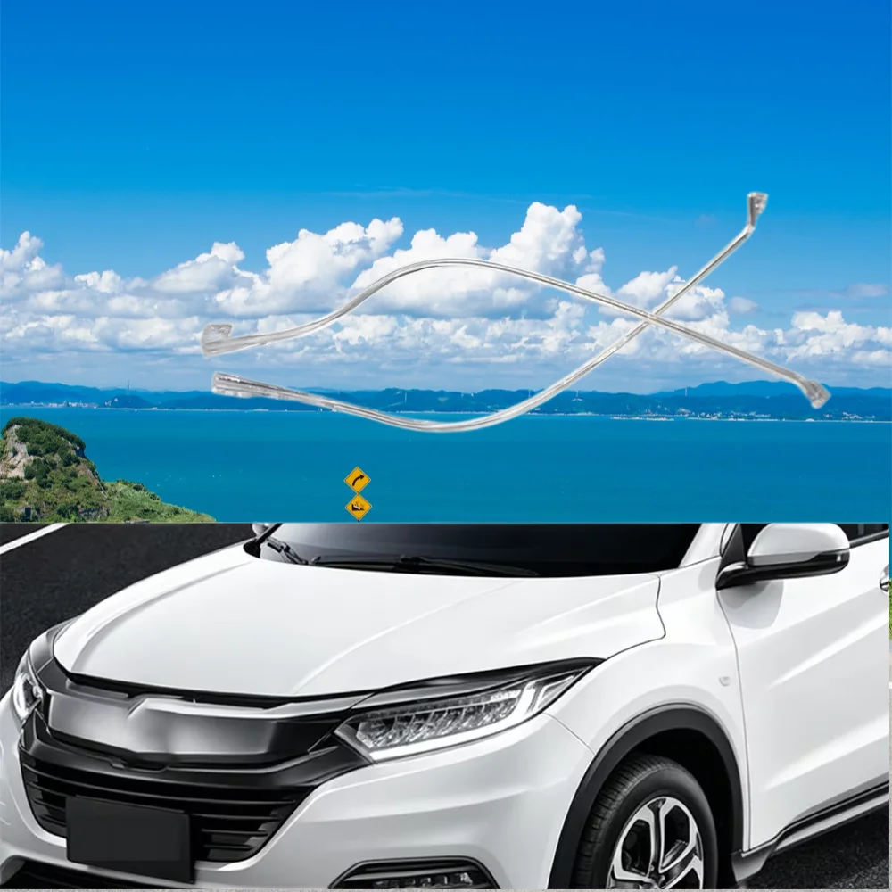 Headlight Strip Guide Tubes For Honda Vezel HR-V 2019-2021 LED DRL Acrylic Light Strip Tubes Headlight Daytime Running Light