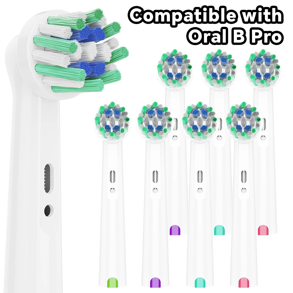 Cross Clean Brush Heads Compatible with Oral B Electric Toothbrush, Replacement Head for Precision Clean for Pro 1000 100 1500