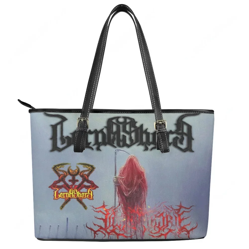 Lorna Shore Deathcore band Custom Handbag Womens Mens Personalized Tote Bag Shoulder Bag Business Leather Purse Travel Bag Gift