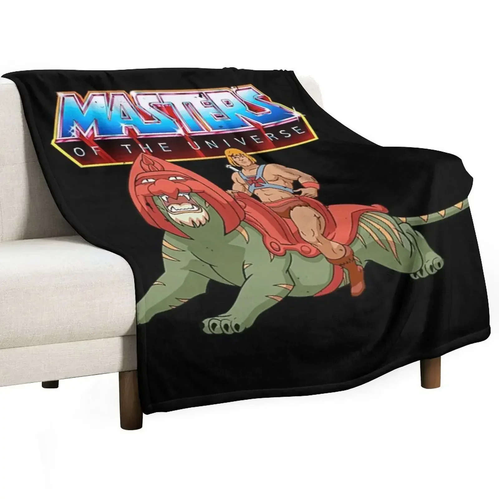 He-Man and Battle Cat Throw Blanket cosplay anime for babies Blankets