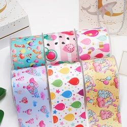 DIY Cartoon Balloon Printed Grosgrain Ribbon For Craft Supplies Sewing Accessories 5 Yards, Planar Resins Mold 10 Pieces. 52222