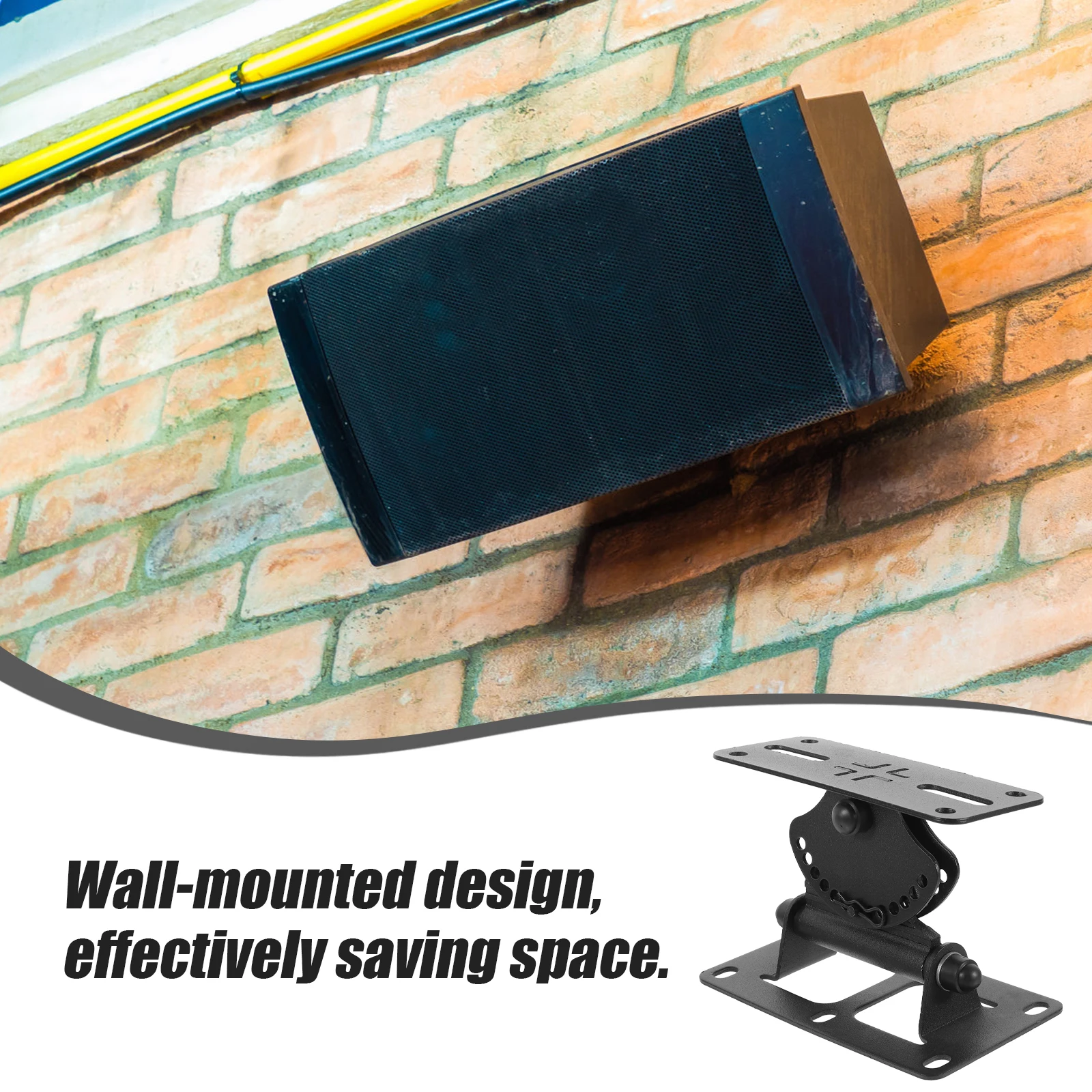 

Speaker Mount Wall Bracket Thickened Adjustable Rotation for HiFi Audio Systems Space Saving Studio Monitor Stand Surround Sound