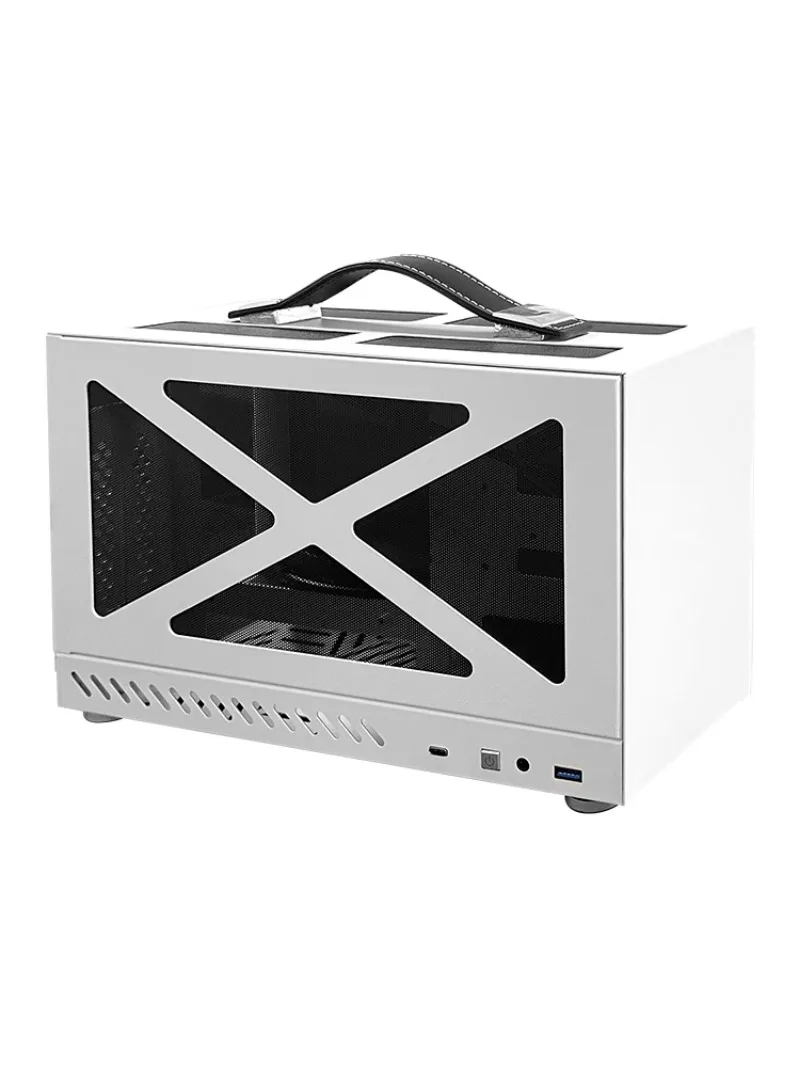 

Mini Minicomputer Case Desktop Portable ITX Motherboard SFX Power Office Diy Housing Non-K66