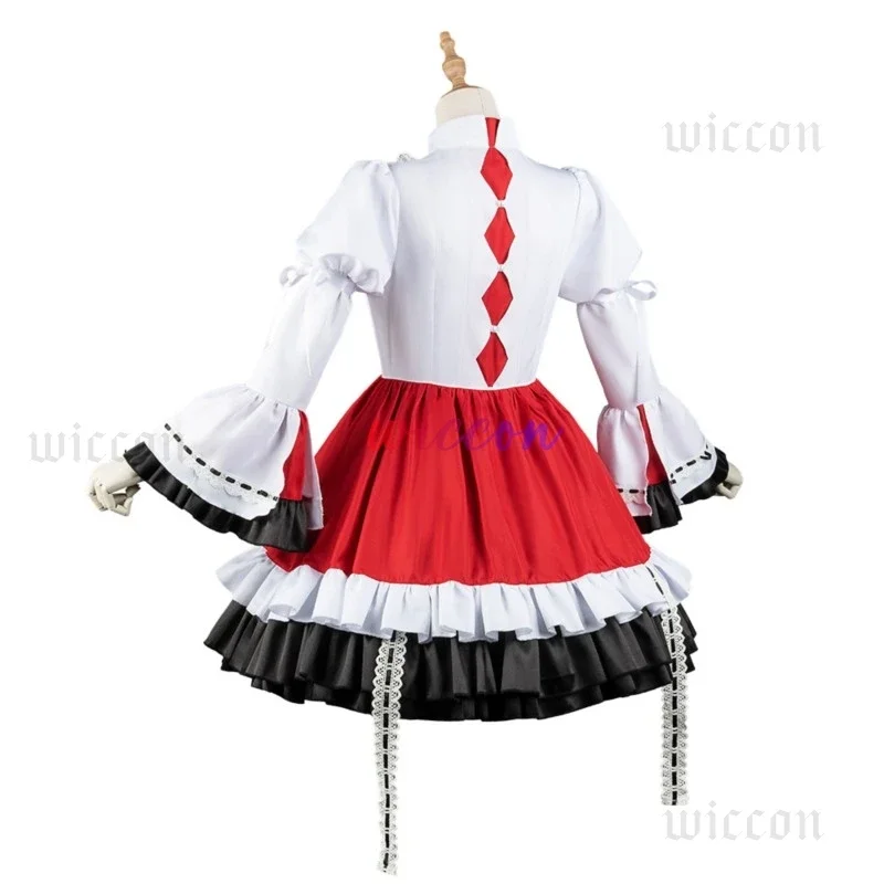 FC6MZK5 Project Sekai Akiyama Mizuki Cosplay Costume PJSK Lovely Lolita Party Dress Uniform Halloween Outfit Suit for Woman@FC8！