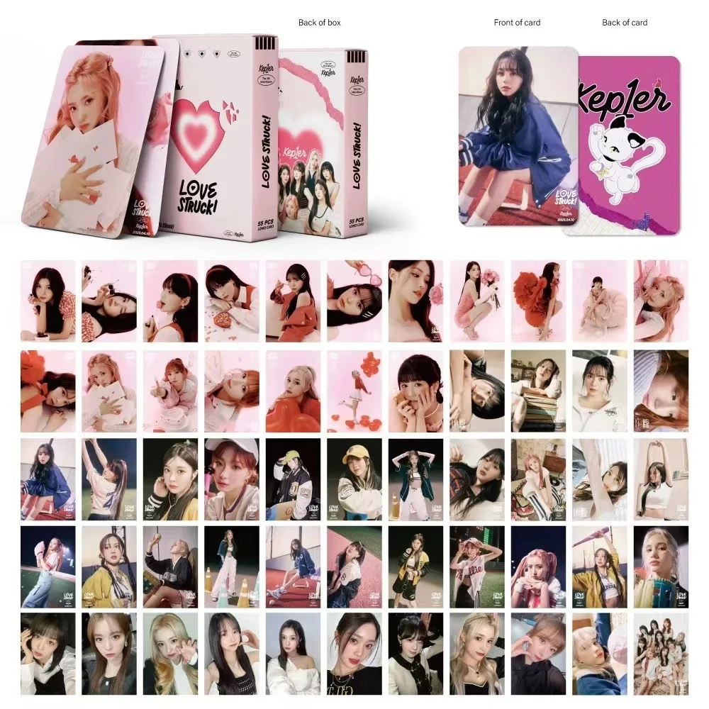 55 Kep1er Girl Group Releases LOVE STRCK Album Collection LOMO Card On April 10Th