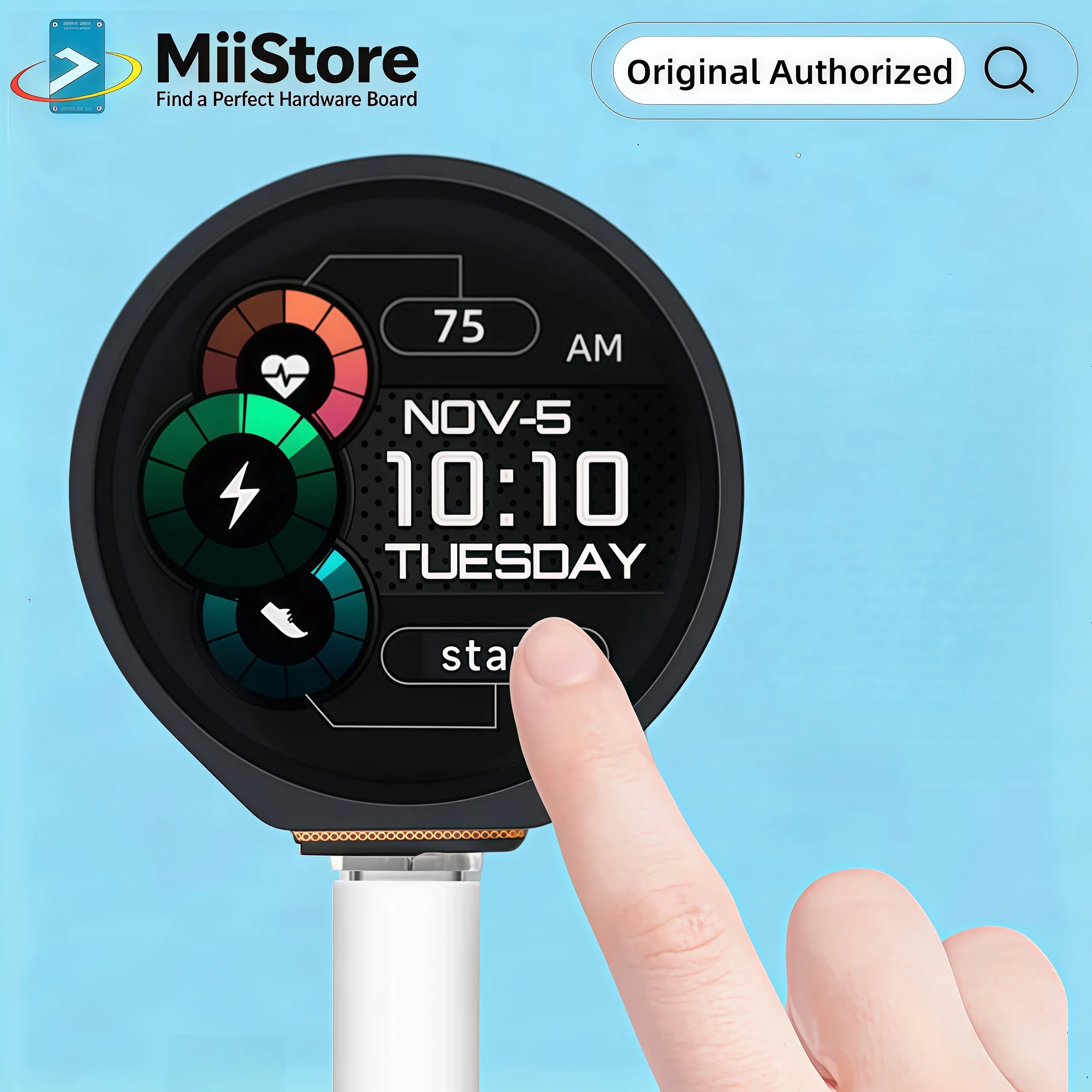 Waveshare ESP32-S3 with 1.28inch Round Touch LCD Screen, Compact Size, Accelerometer and Gyroscope Sensor