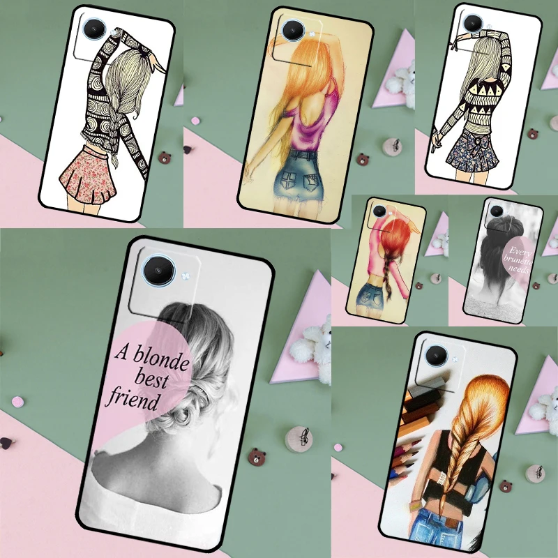 Every Brunette Needs Blonde Friend Case For Realme 9 10 11 Pro Plus GT Neo 5 2T 3T C11 C15 C25s C21Y C30 C31 C33 C35 C53 C55