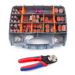 338Pcs DT Series Waterproof Connector Kit Repair Tool Box 2/3/4/6/8/12 2P/3P/4P/6P/8P/12P With Terminal