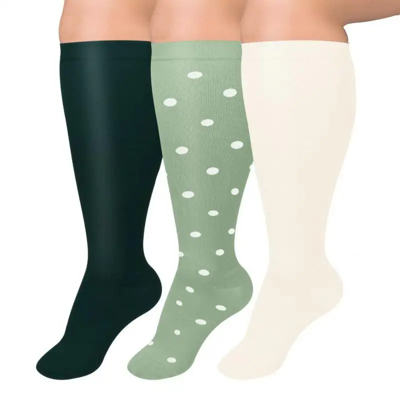 3pair  Men Women Compression Socks New Striped Cross border Running Multi color Nylon Fashion Stockings Love High Quality Stocks