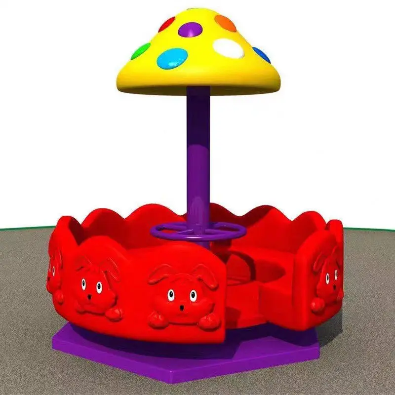 Carousel swivel chair kindergarten plastic swivel children's community park outdoor swivel chair toys amusement equipment
