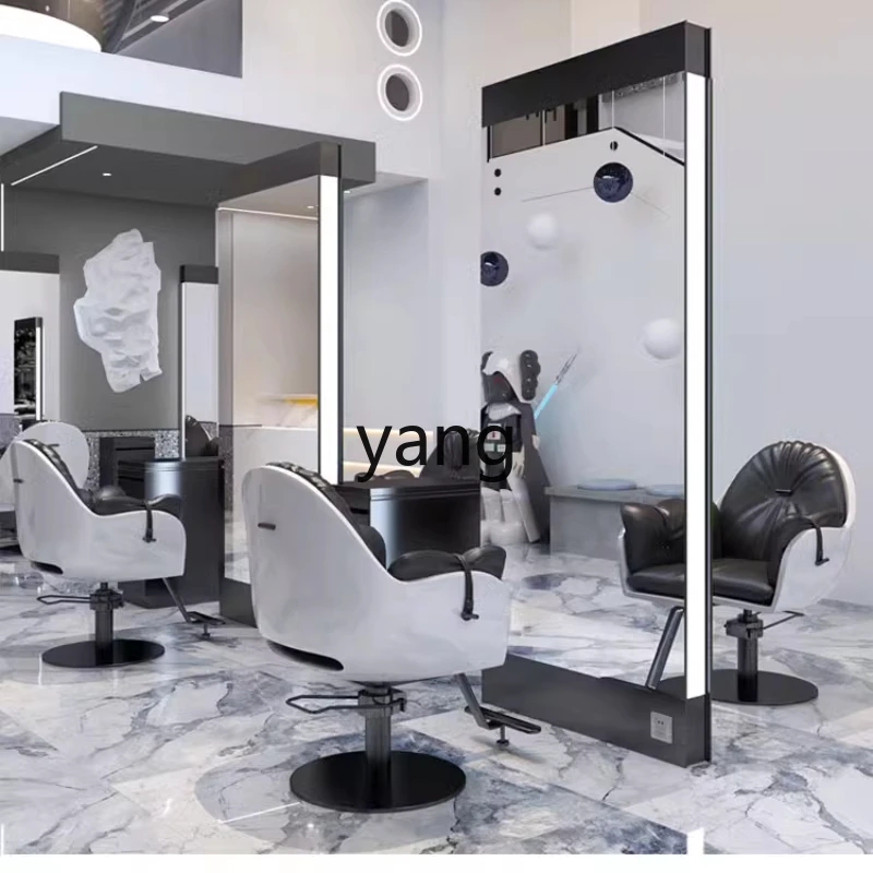 

CX Barber Shop Mirror Single-Sided Hairdressing Dressing Table Floor Wall-Mounted Hair Salon