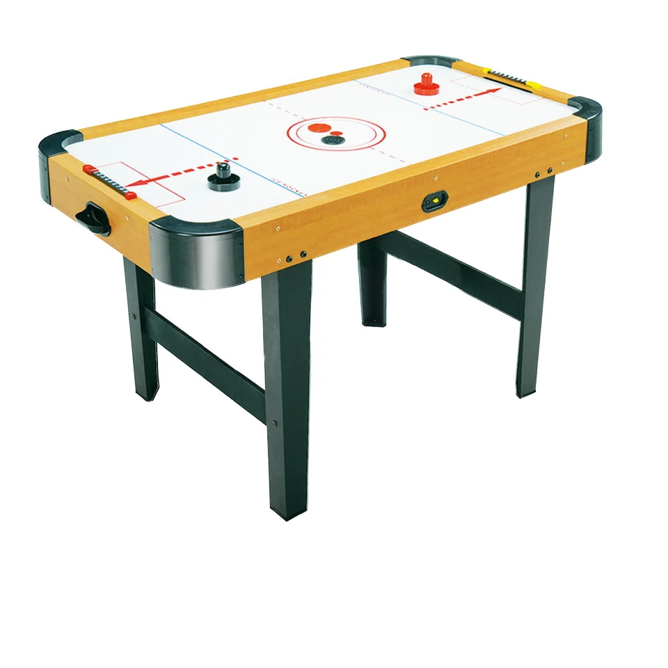 

4ft Hot Sale Wooden Grain Electric Power Air Hockey Game Table Indoor Sports with Usb Charger Ice Hockey Table Game