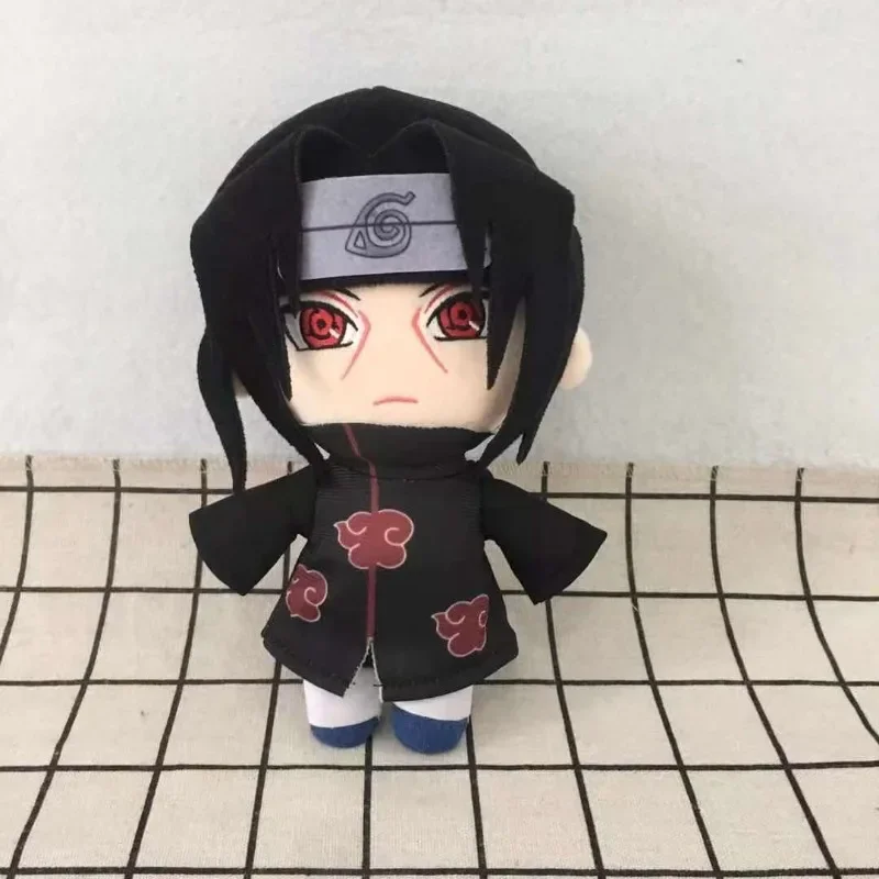 20cm Naruto Anime Dolls Uchiha Itachi Hatake Kakashi Cartoon Character Doll DIY Cute Stuffed Toy for Children Boys Girls Pendant