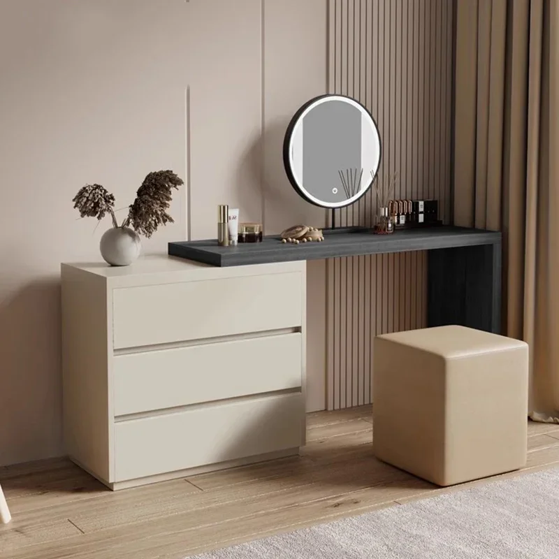 Chair Mirror Dressing Table Drawer Container Dressing Drawer Table Luxury Nordic Nordic Tocador Maquillaje Furniture Makeup