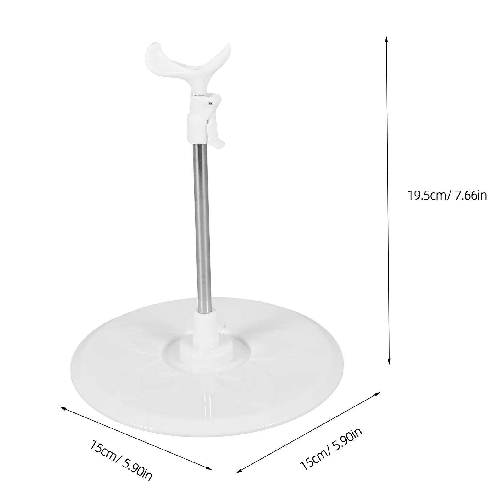 Support de base stable réglable en hauteur, en ABS et acier inoxydable, pour figurines, présentoir, support portable, support debout