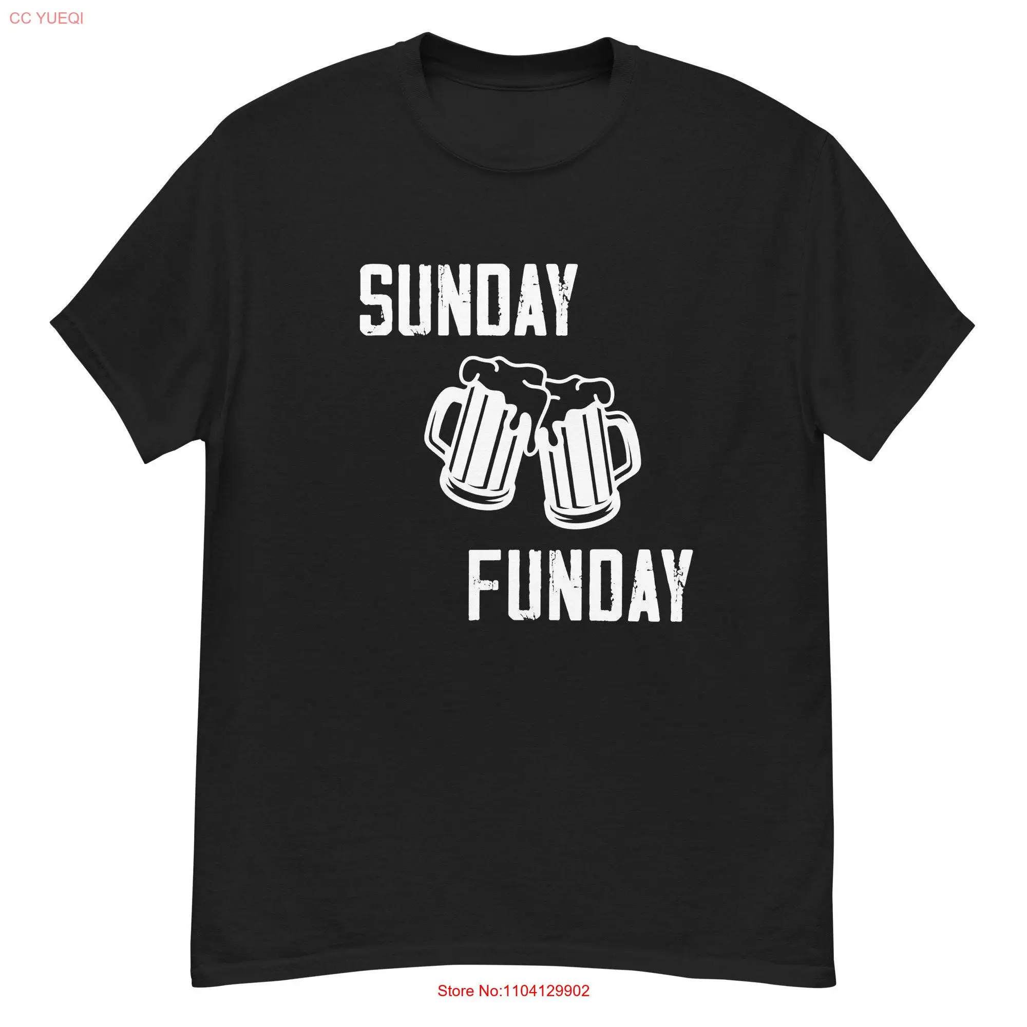 Sunday Day Funday weekend shirt game Cheers with beers unisex t long or short sleeves