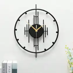 1pc Modern Minimalist Metal Creative Home Decor Wall Clock, Battery Powered Clock For Living Dining Room And Office Wall Decor