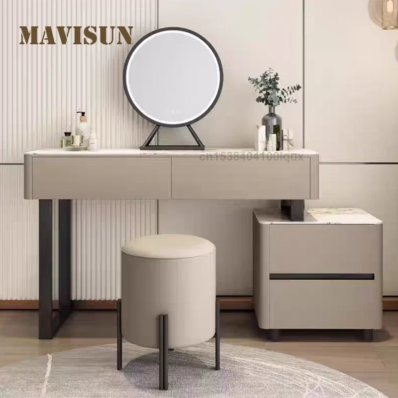 

Italian Style Dresser Set 76cm Wooden Bedroom Furniture With Mirror Drawer Design Modern Minimalist High Quality Wooden Dresser