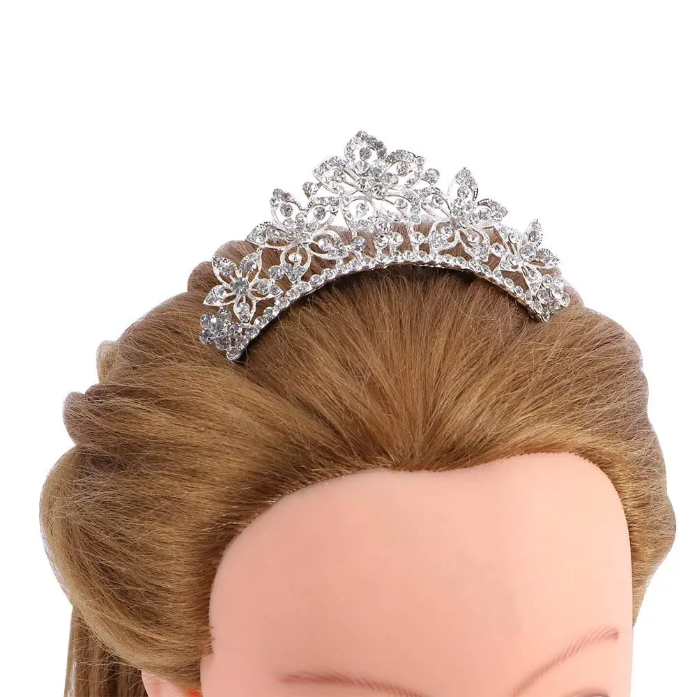 1Pc Sweet Stylish Hair Styling Accessories For Girls Children Shiny Party Headwear Chic Bridal Crown Wedding Jewelry Tiara