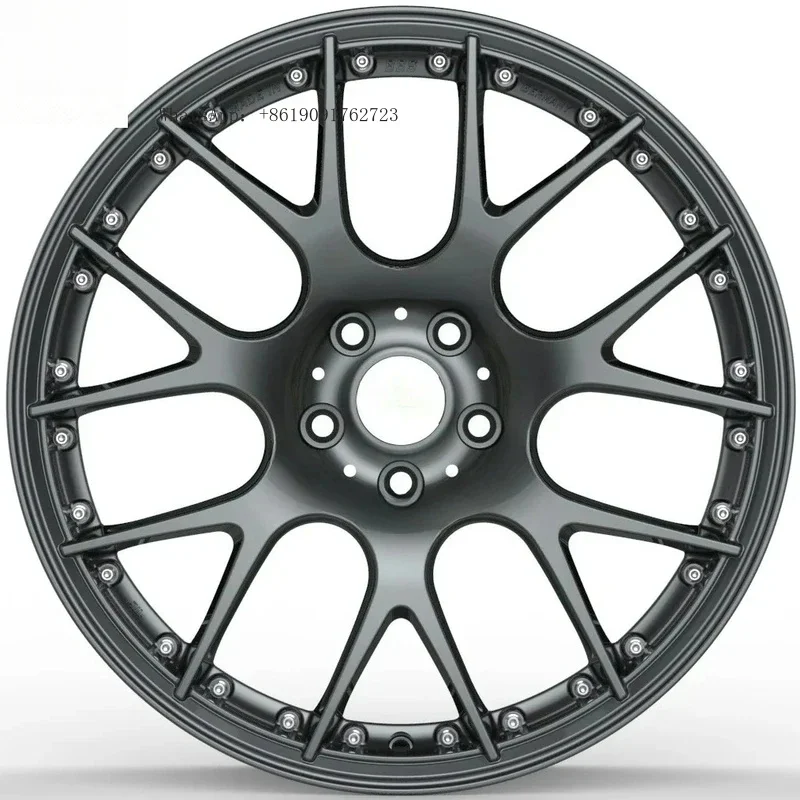 

18/19/24Inch PCD5x120 Forged Alloy Rims High-Rigidity Black White Auto Wheels