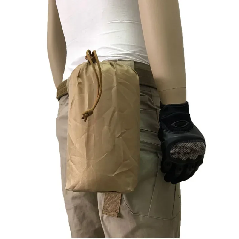 

Тактический складной чехол для мусора Molle, аксессуары для охоты, сумка для кемпинга, уличная подвесная поясная сумка, поясная сумка