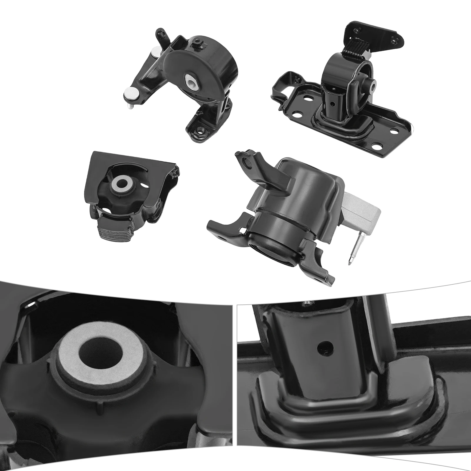 

4Pcs Engine Motor & Trans Mount Set Engine Motor & Trans Mount Set 2009-2012 Toyota RAV4 2.5L for Auto Trans