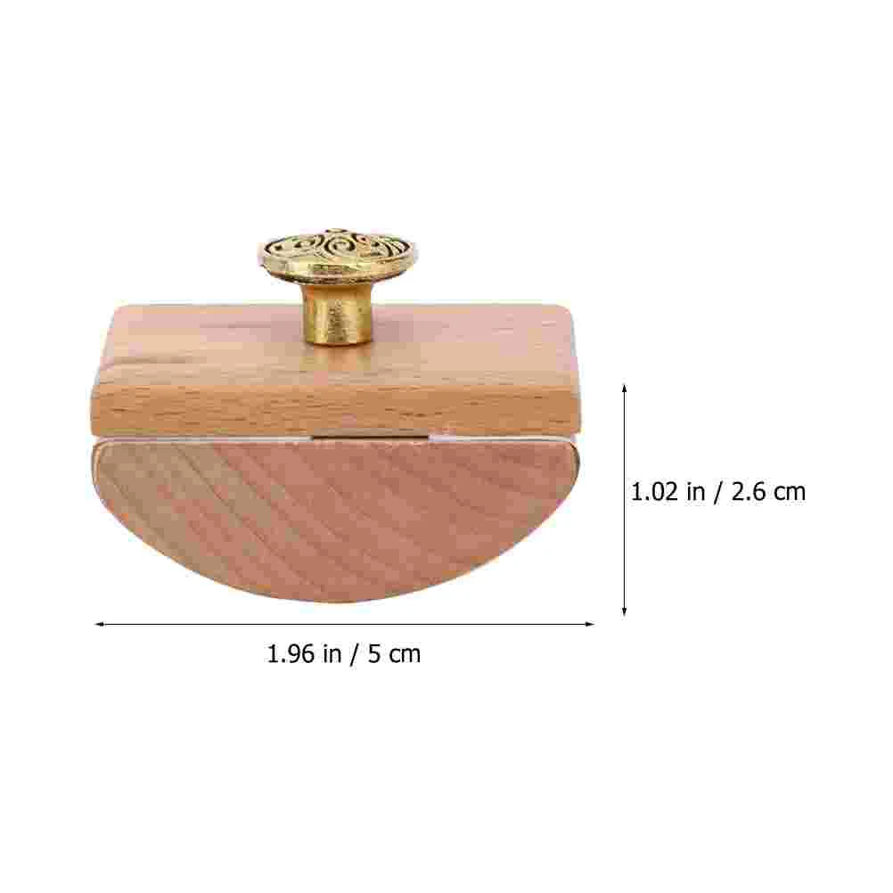 2 Pcs Ink Pad for Fingerprints Blotter Alphabet Stamps Quick-drying Tools Office Wooden Pen Useful Rocker