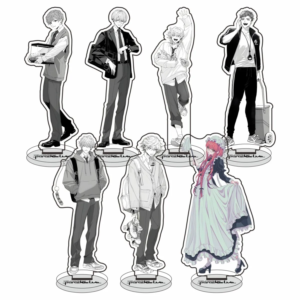 Фигурка Paradox Live Stand Sugasano Aren Yon Hajun, акриловая подставка, модель, тарелка, декор для стола, стоячая вывеска, фанаты, подарки на день рождения, аниме