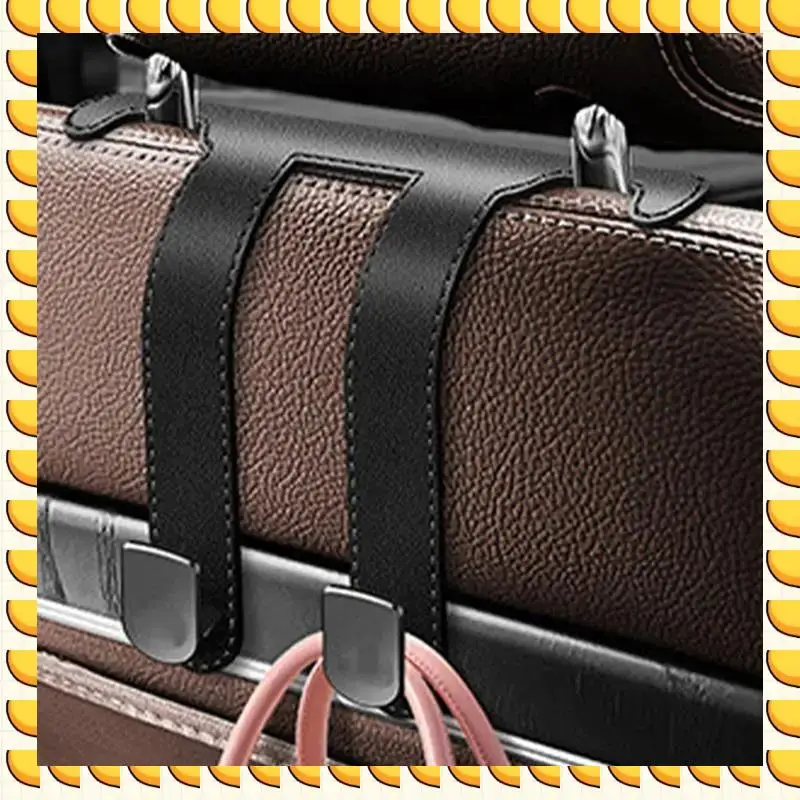 

BAAU Hooks For Car Seat Headrest Foldable Multi-Purpose Handbag Purse Storage Rack Clip Auto Parts Automotive Seat Back