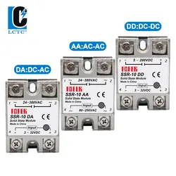 10PCS SSR-DA/AA/DD 10A 25A 40A 50A 60A 80A 100A Single Phase Solid State Relay  Module