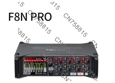 F8N PRO Professional Recorder, suitable for ZOOM video recording voice playback,8-channel 10-track live recording machine
