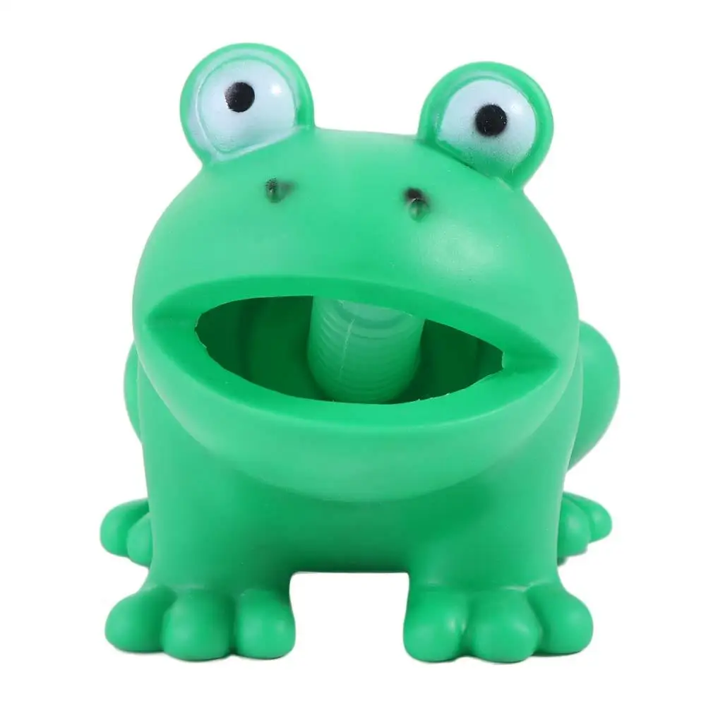 Jouet de simulation de grenouille en PVC, modèle de grenouille à presser, collection de passe-temps, jeux interactifs, jouet de parodie animal de dessin animé