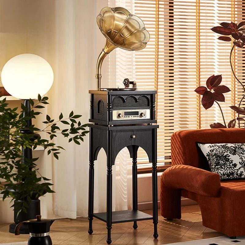 

Retro phonograph living room home antique vinyl record player antique record player bluetooth speaker