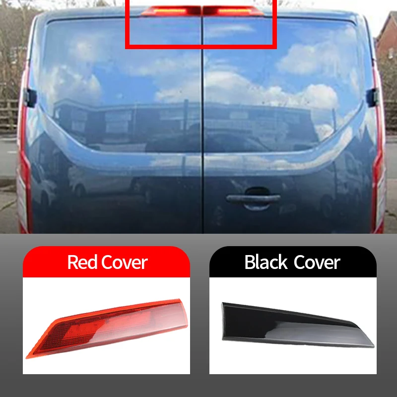 

2 шт. для Transit Custom 2016-up дымчатый/красный объектив заднего окна светодиодный третий стоп-сигнал с высоким креплением замена стоп-сигнала для Ford