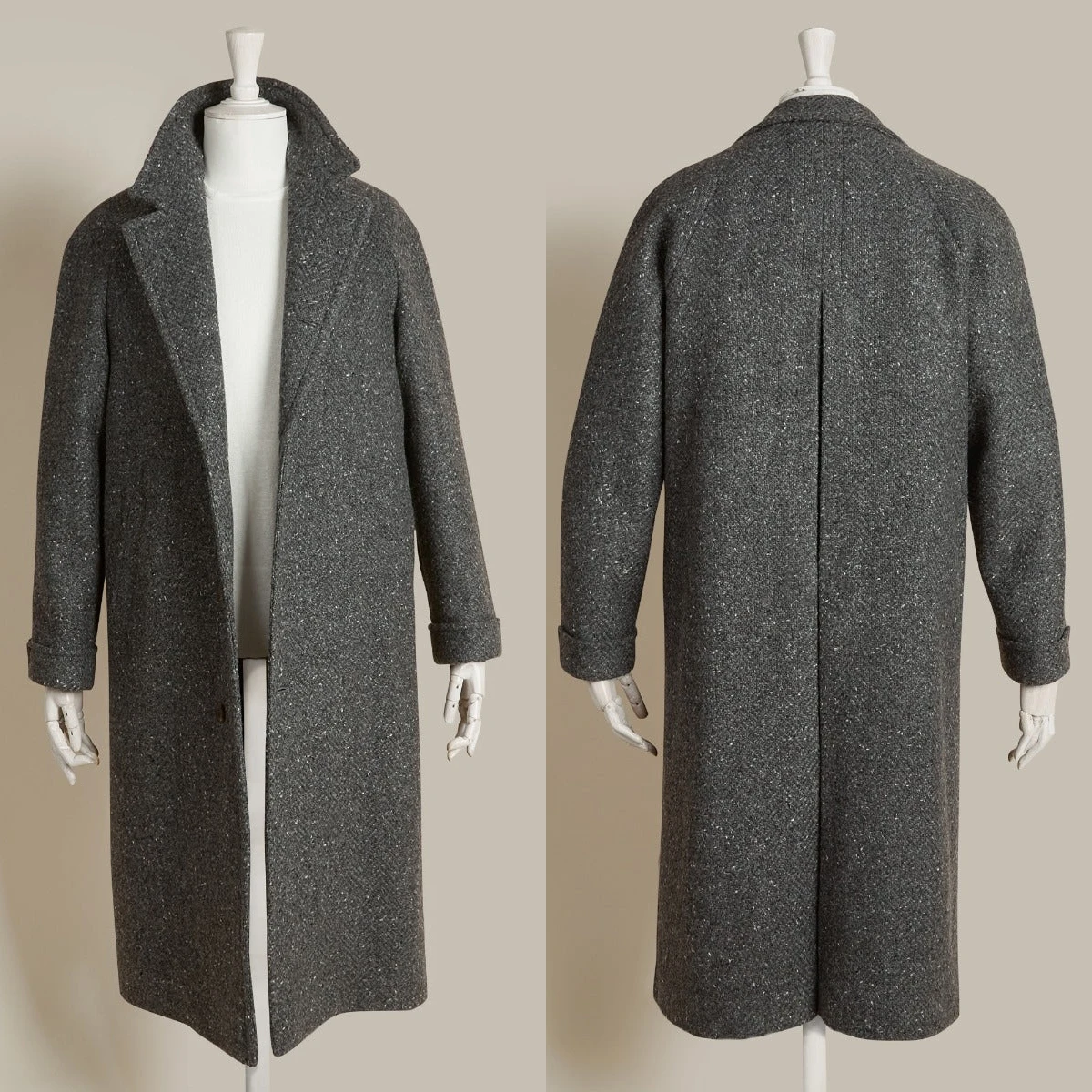 Wool Blend Coat Men Over Jacket Woolen Overcoat Fashion Long Plus Size Warm Formal Business Tailored Costume Wear Customized