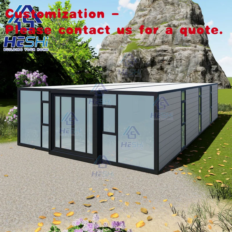 custom.Custom Prefabricated Living Container Expandable House Two Bedroom Prefab Folding Home Casa Portable
