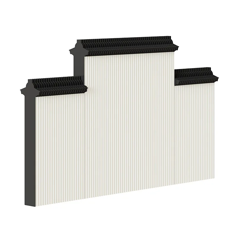 

Folding mobile Chinese-style entrance facing the door, simple background