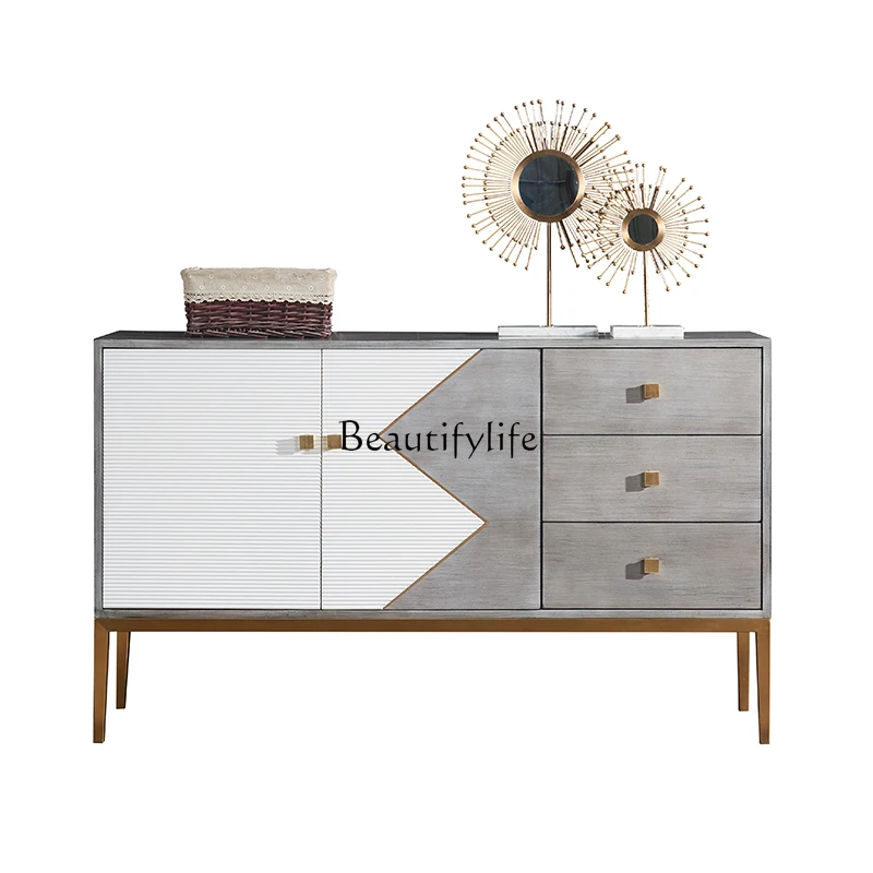 

Light Luxury Entrance Shoe Cabinet Screen Sideboard Cabinet against the Wall