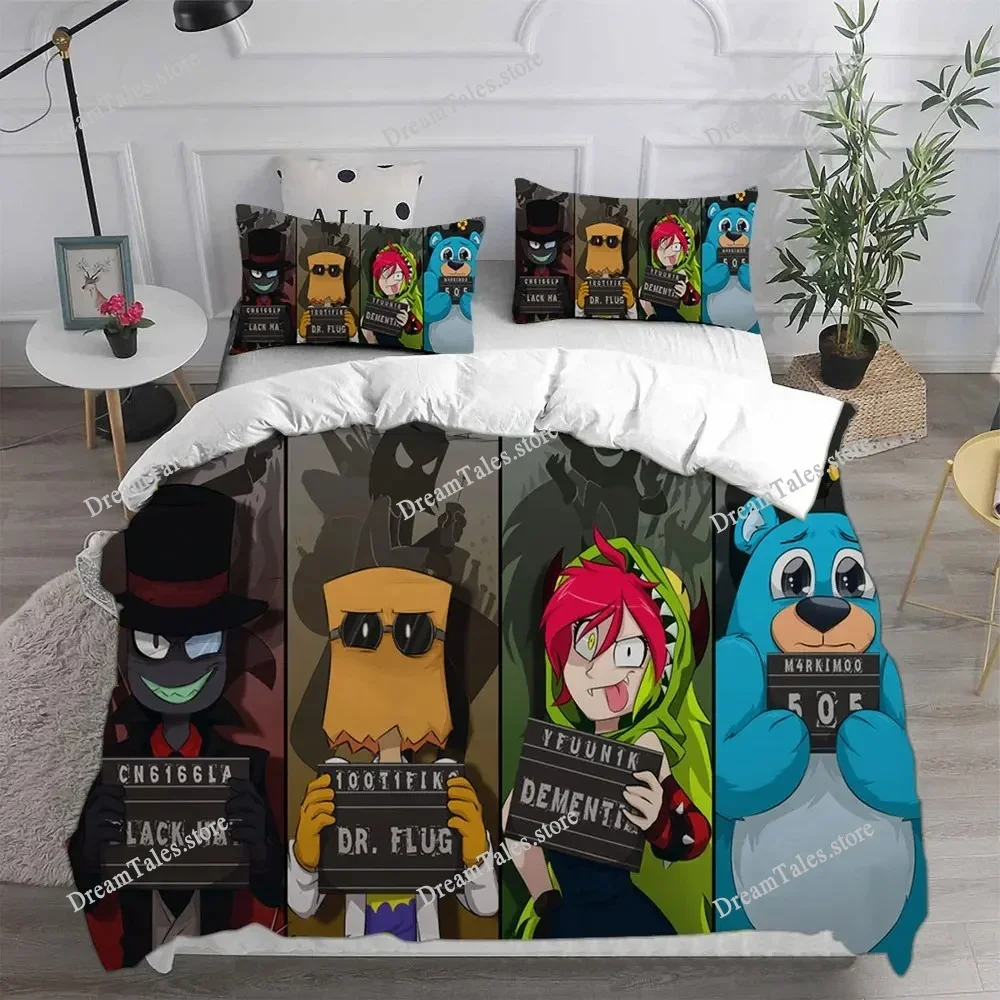 

New Game Villainous Bedding Sets Quilt Bed Cover Comforter Duvet Cover Pillow Case Kids Adult Bedroom Decoration Luxury Gift741